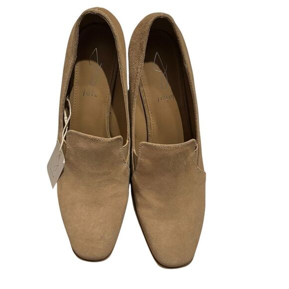 Joie NWT JJ Weverly Women's Tan Neutral Block Heel Slip on Loafers 9 - Picture 8 of 13
